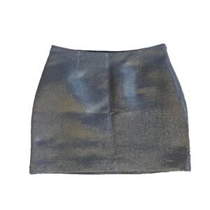 Y2k metallic skirt